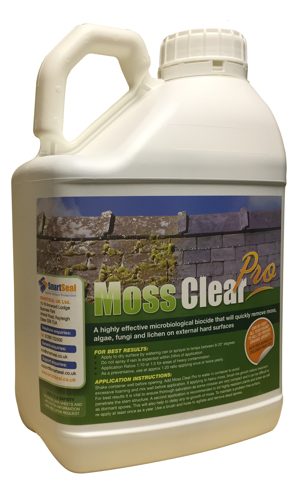 spray to kill moss on roof