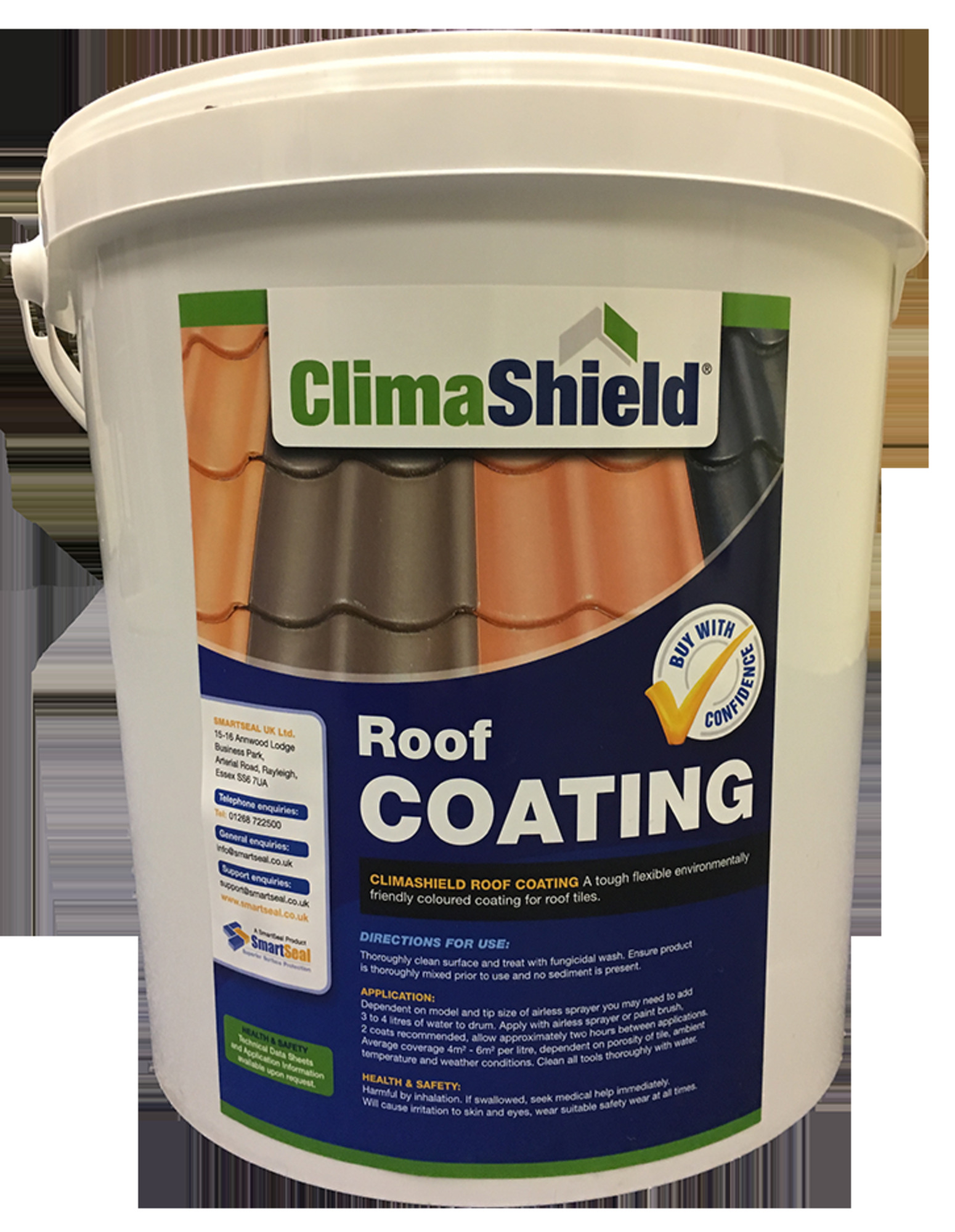 Energy Saving Roof Coatings in Various Colours Smartseal